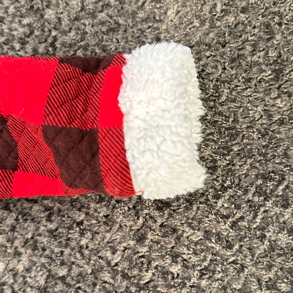 Plaid Red and Black baby One Piece with Hat CHRISTMAS - Picture 2 of 5